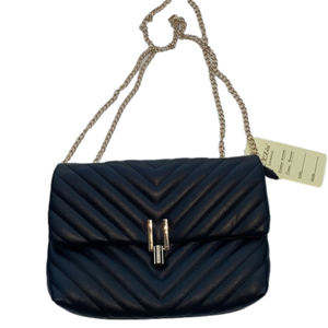 Small quilted shoulder bag sling purse black New